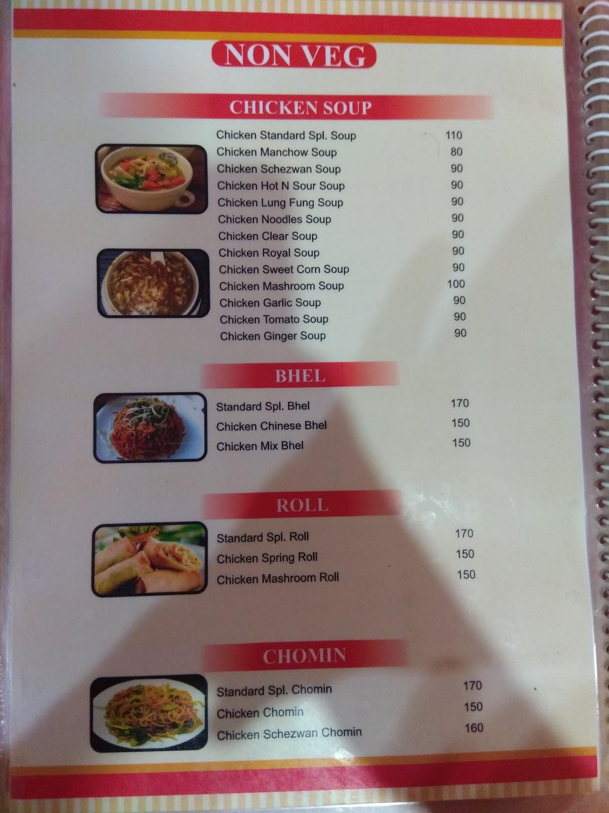 Menu at Standard Chinese, Thane, Shop No.19