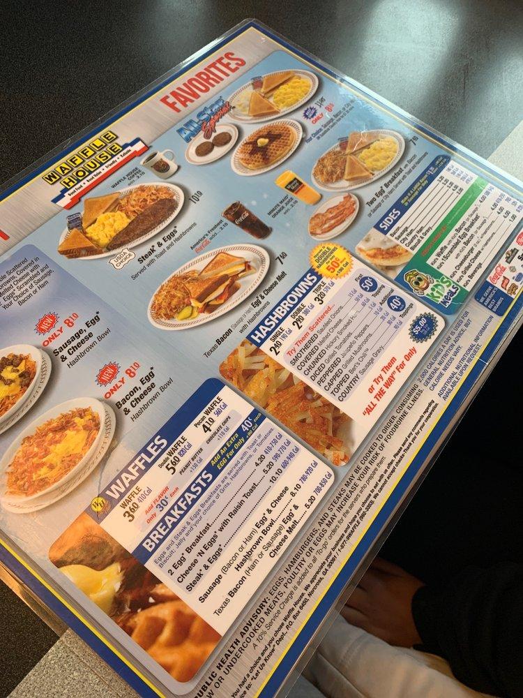 Menu at Waffle House restaurant, Warren, Niles Cortland Rd NE