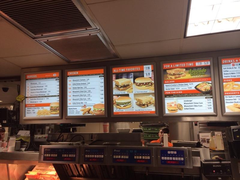 Menu At Whataburger Fast Food, Big Spring