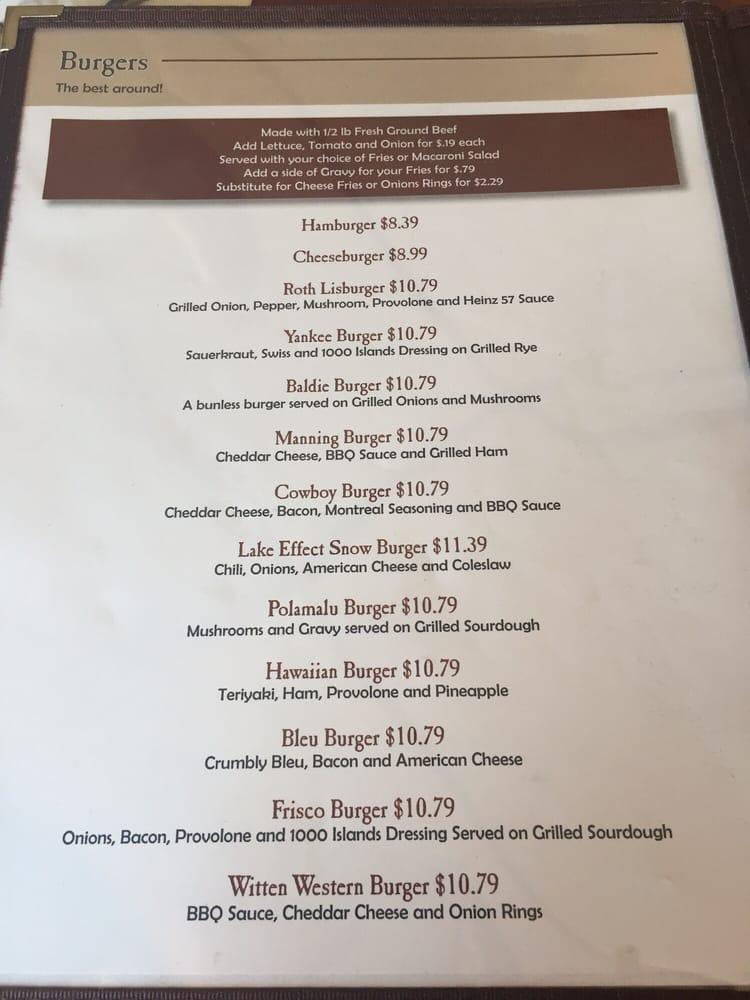 Menu at Nu Pier Restaurant, Sackets Harbor, NY3