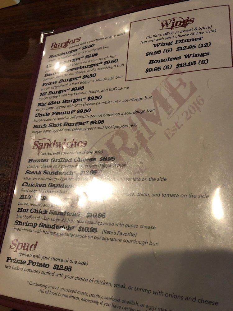 Menu at 43 Prime steakhouse, Northport