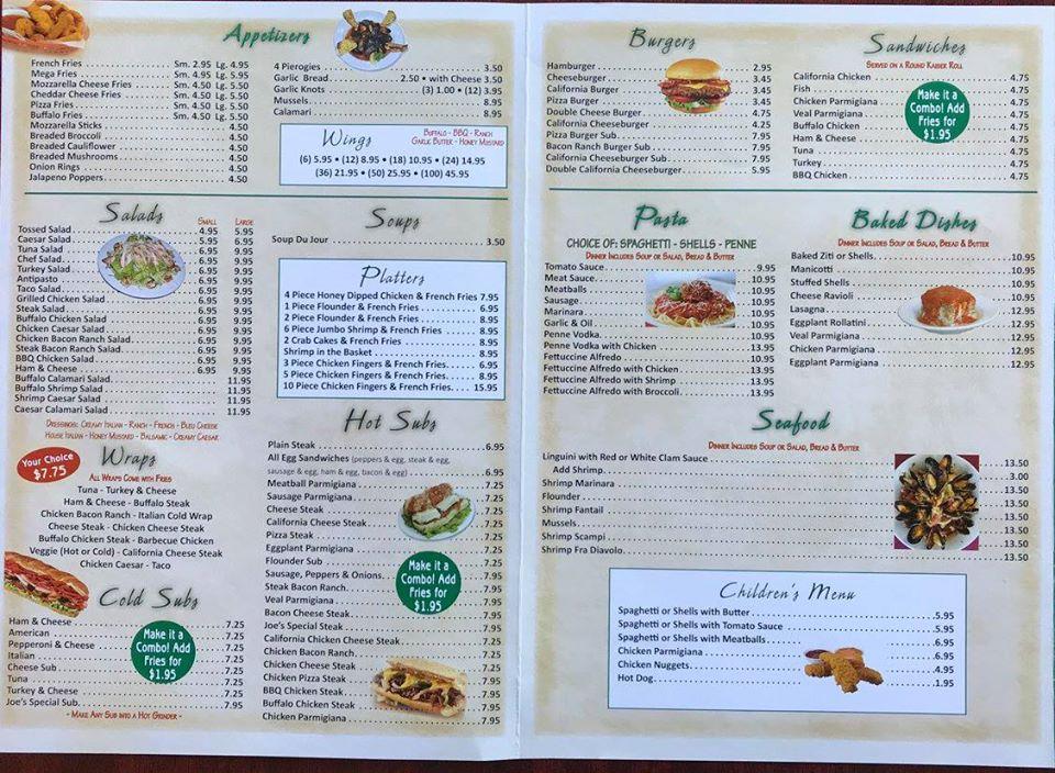 Menu at Marchianos Pizza pizzeria, New Ringgold