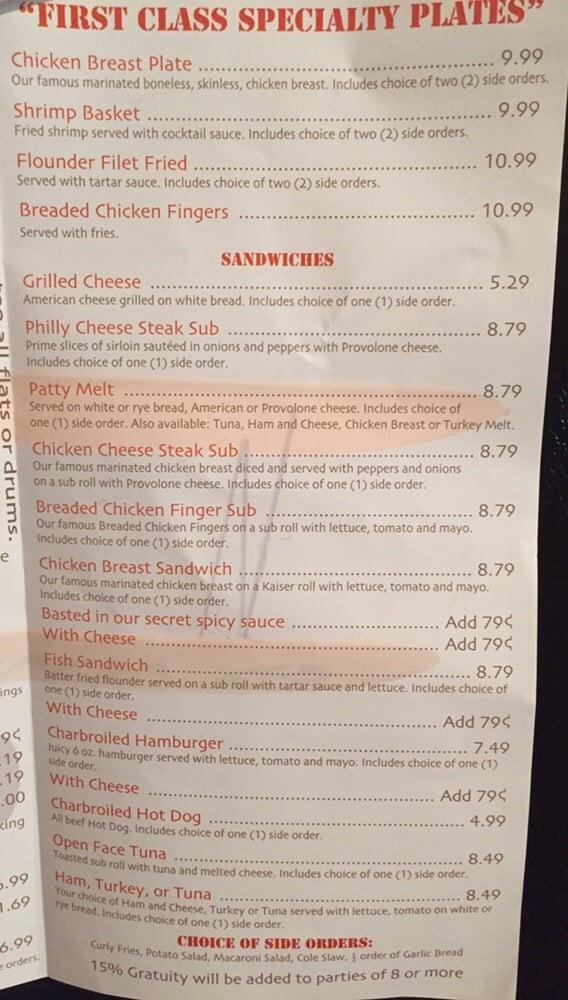 Menu at Flyers Wings & Grill restaurant, Orlando, W Colonial Dr