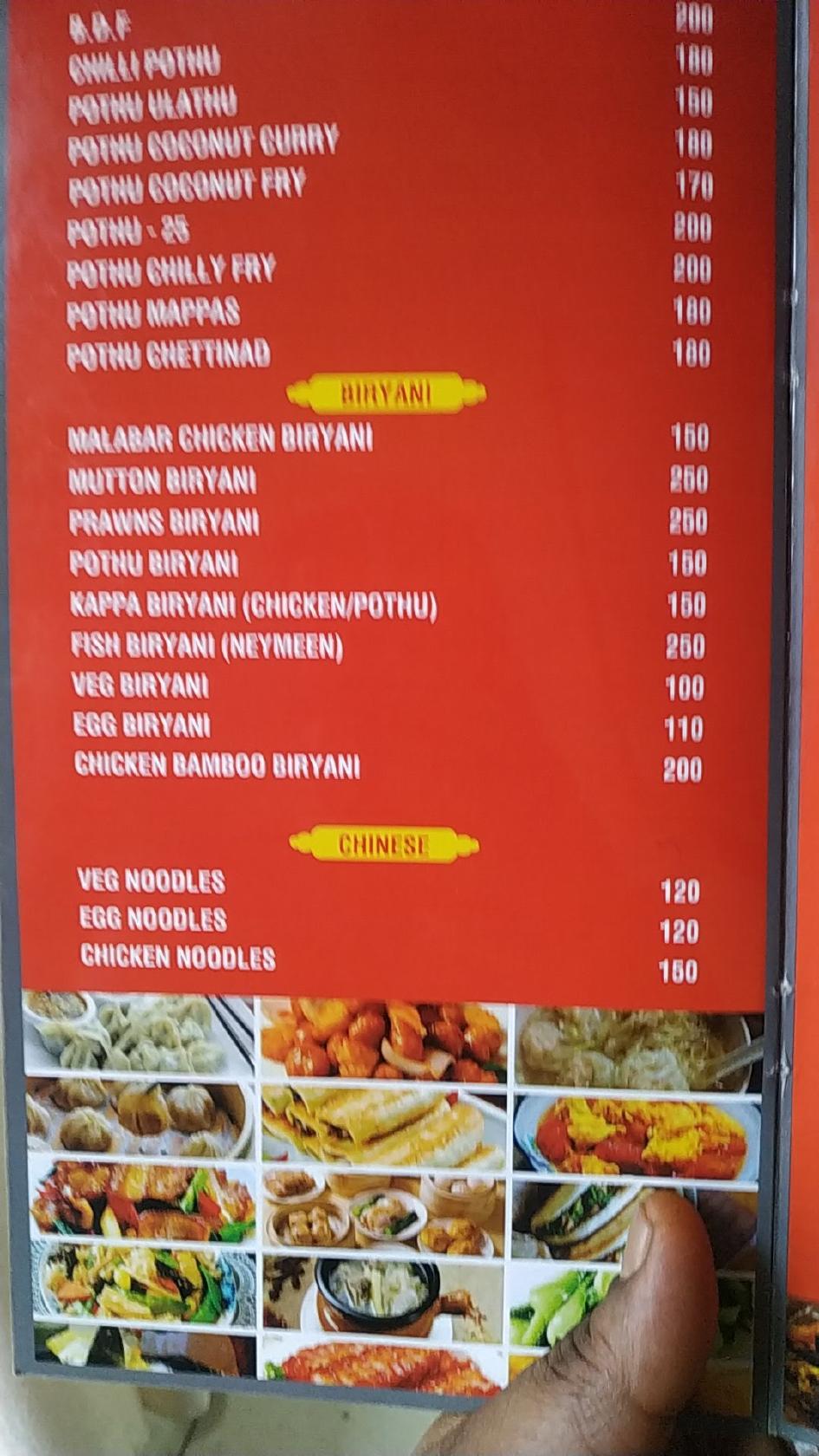 Menu at Taste of Kerala, Delhi, F641