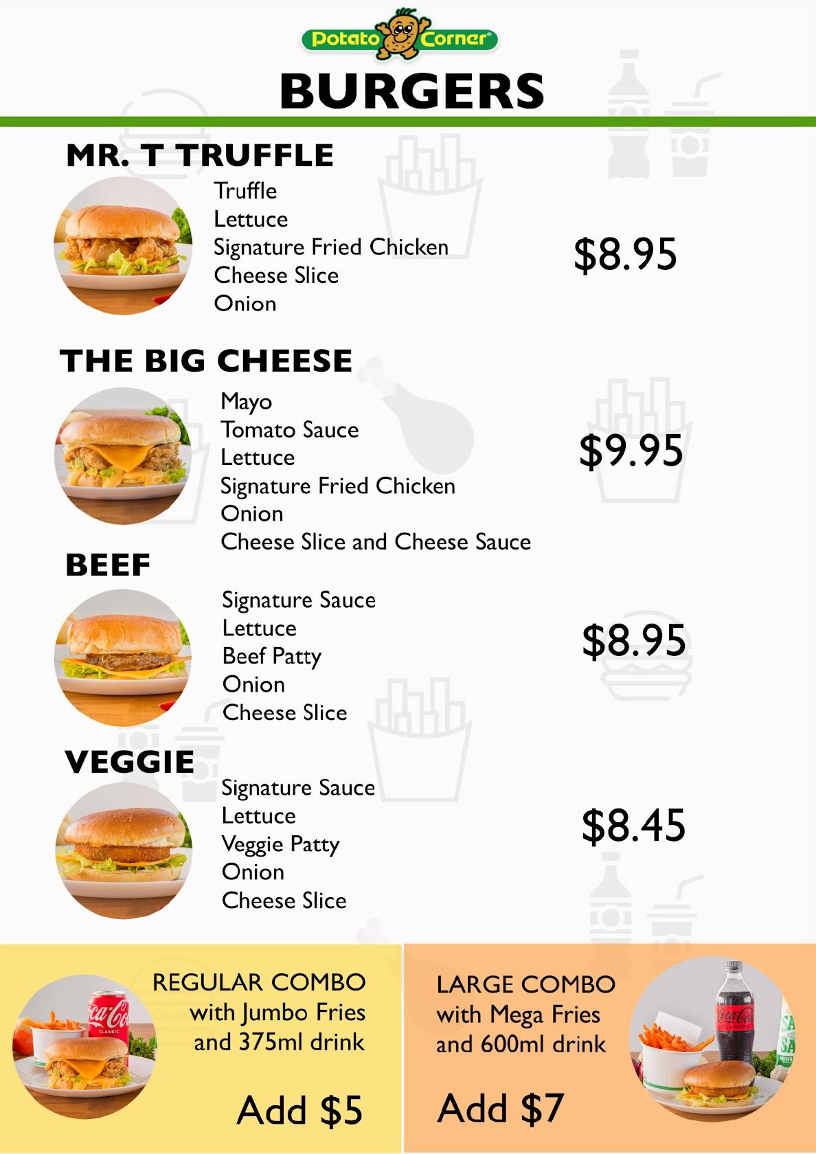Menu at Potato Corner Cobblebank fast food, Melton South