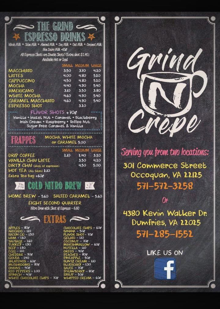 Menu at Third Base of Montclair restaurant, Montclair