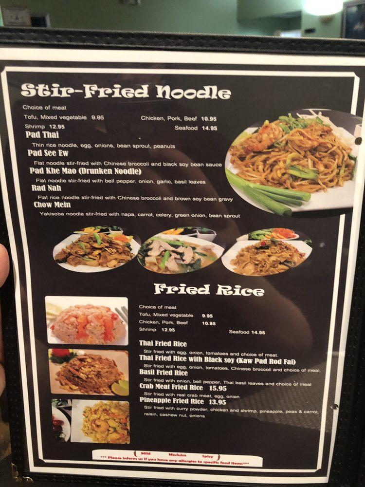 Menu at Thai Food Kitchen restaurant, Henderson