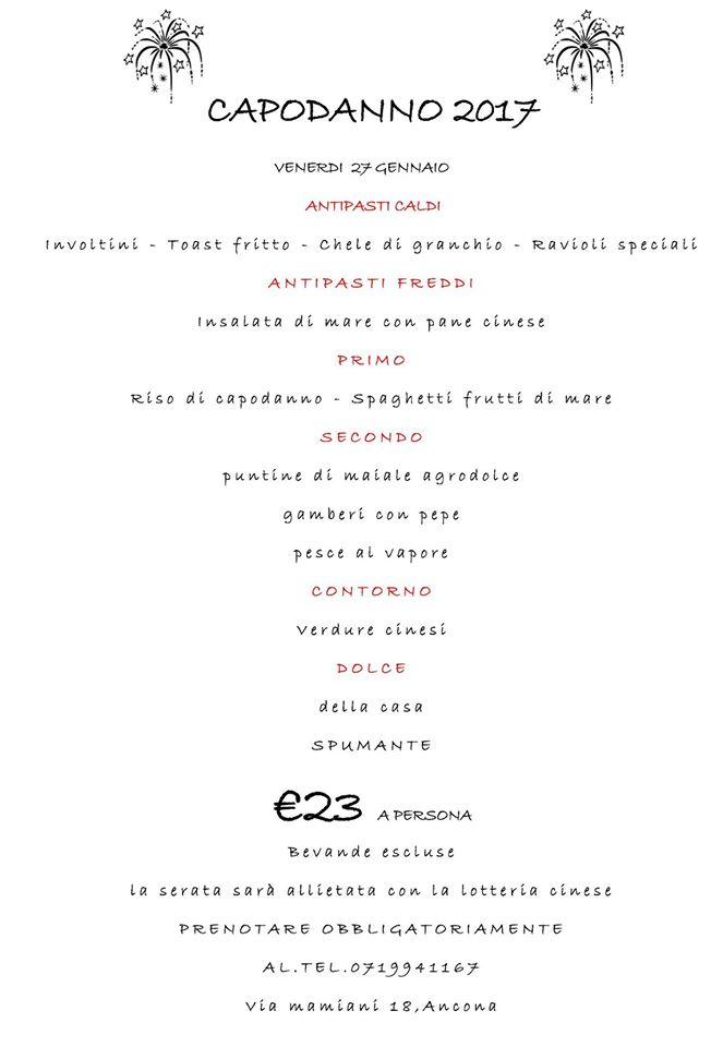 Menu di Ristorante Cinese e Orientale 