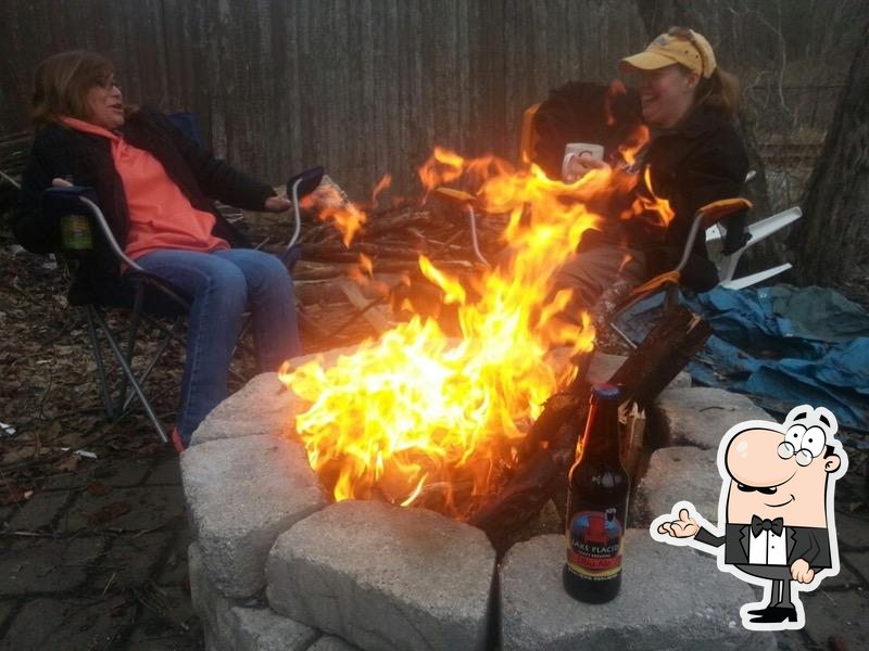 Pine Streey fire pit in Saranac Lake