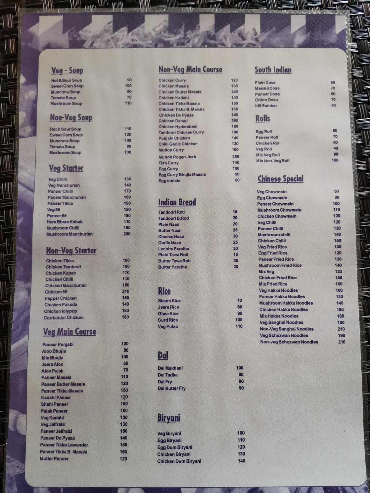 Menu at HAVELI RESTAURANT, Ranchi, Kathal More Rd