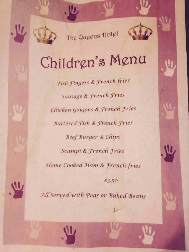 Menu at The Queens Hotel pub & bar, Abertillery