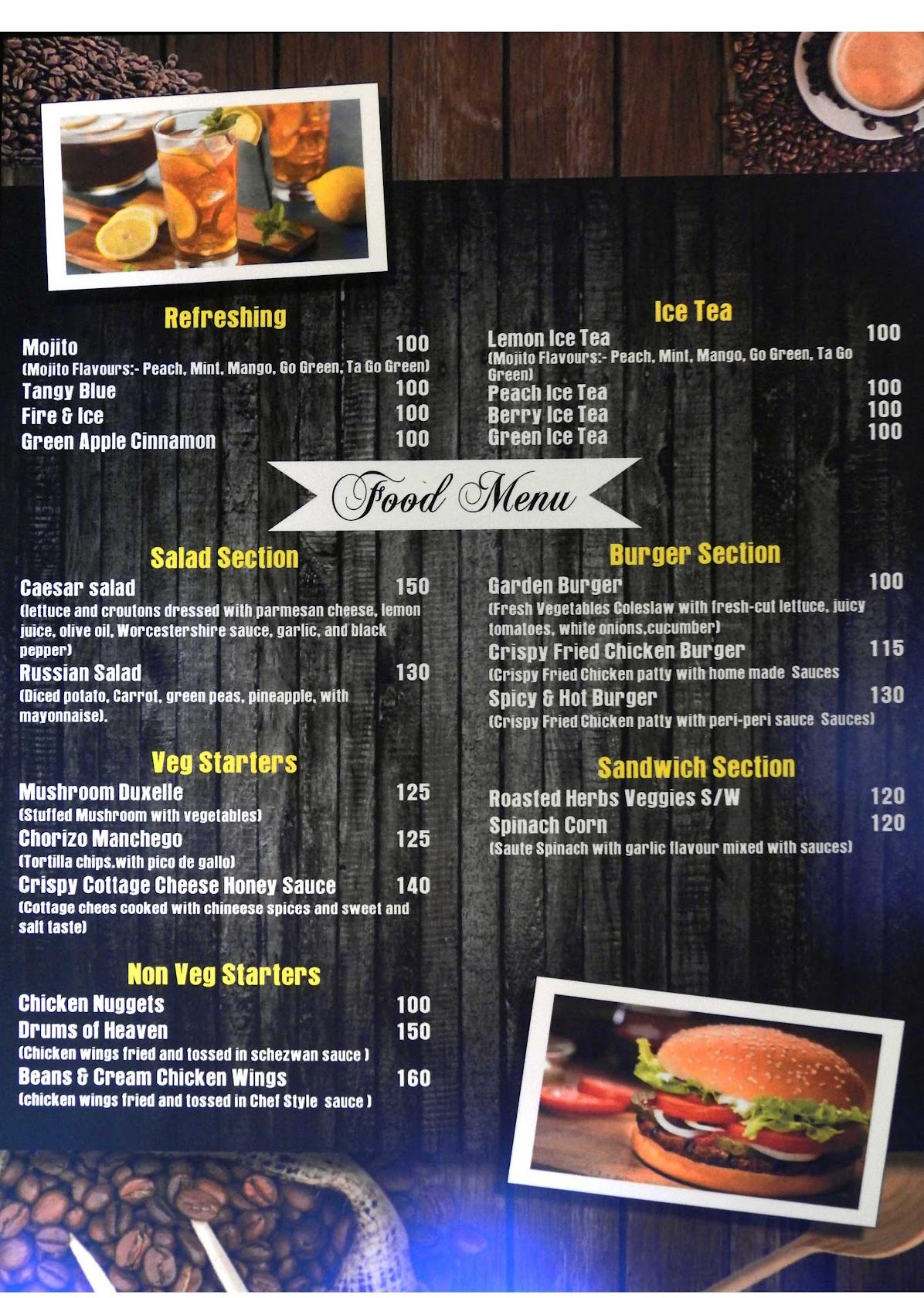Menu at Bean's & Cream Cafe & Lounge, Dehradun