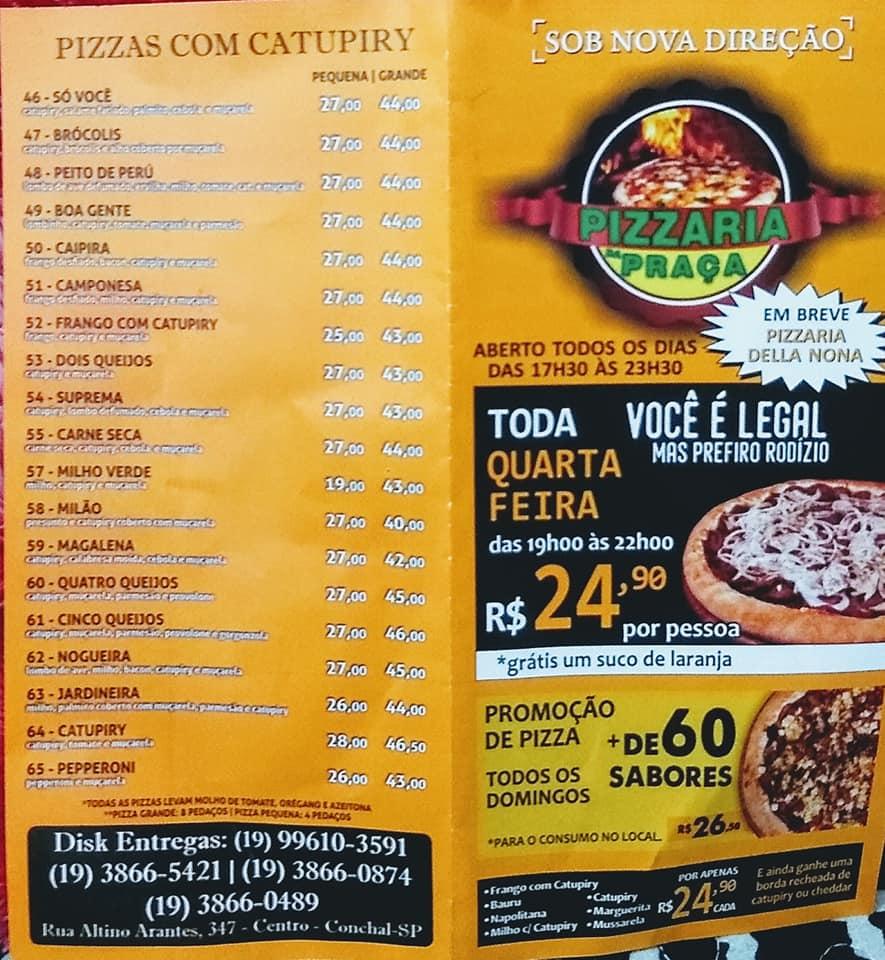 Menu em Pizzaria Della Nona, Conchal