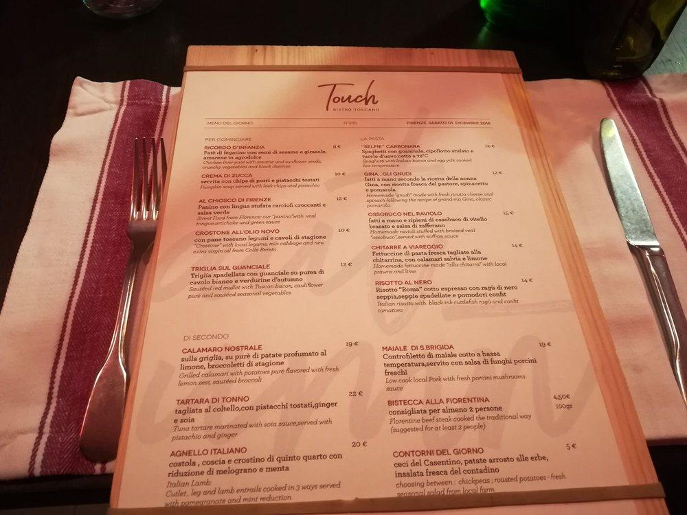Menu di Touch 