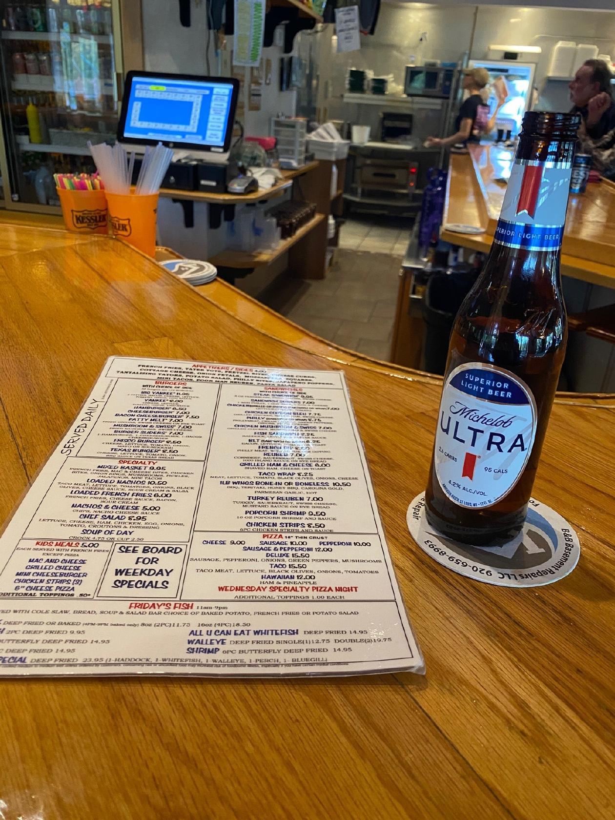 Menu at Damn Yankees Watering Hole pub & bar, Hortonville, N3517 County