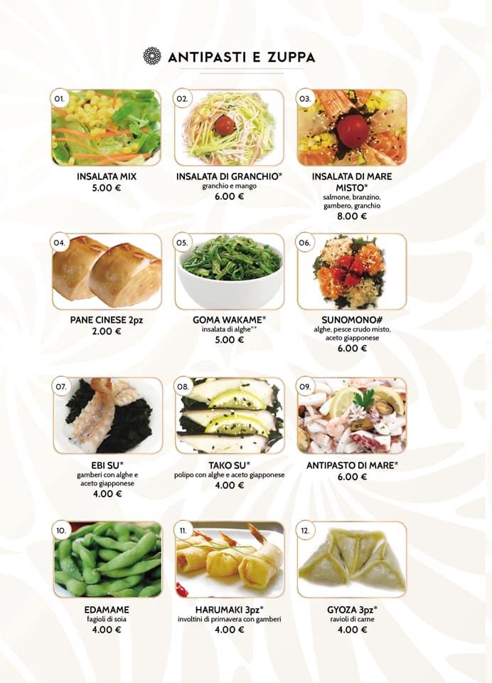 Menu di Sakura Sushi 
