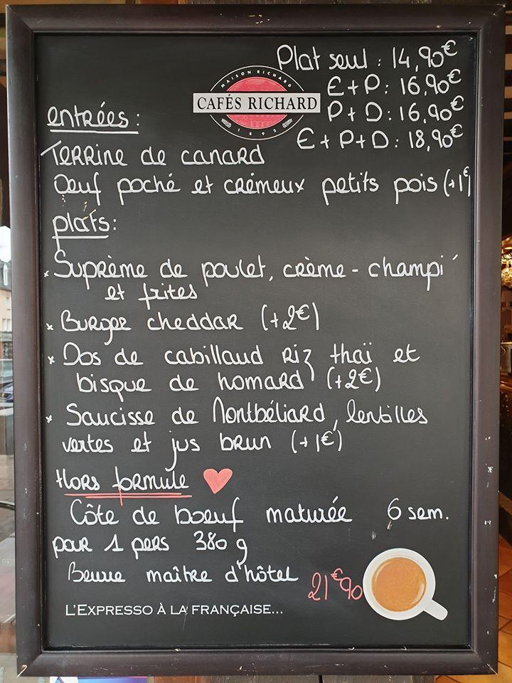 Menu Au Le Chantaco Restaurant Pont Audemer