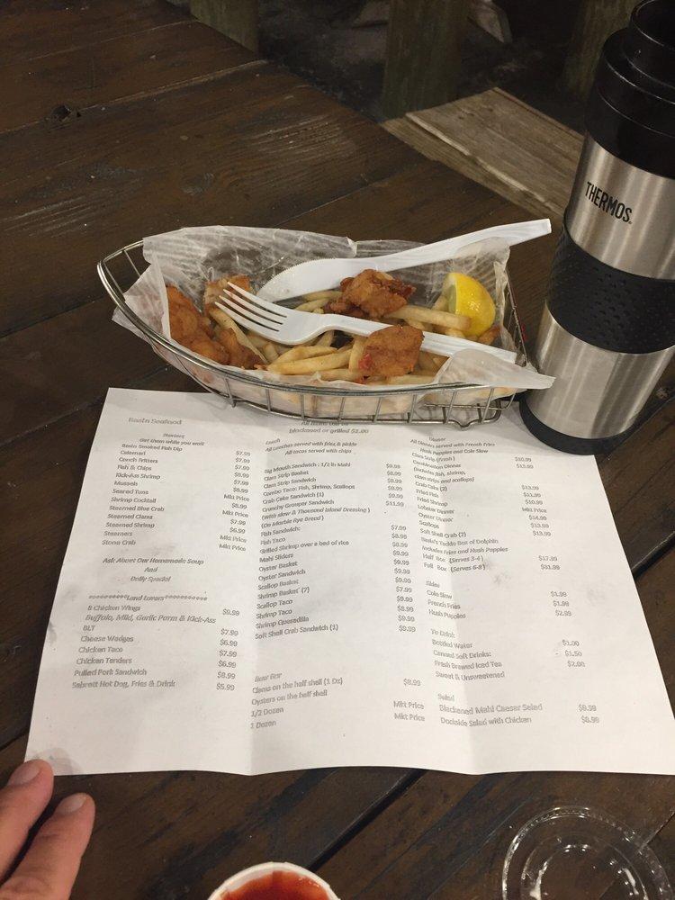 Menu at Basin Seafood Market & Kitchen restaurant, Stuart