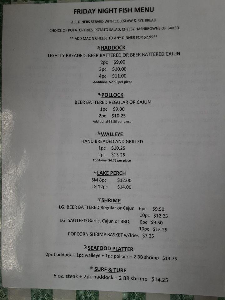 Menu at Red Granite Bar & Grill, USA