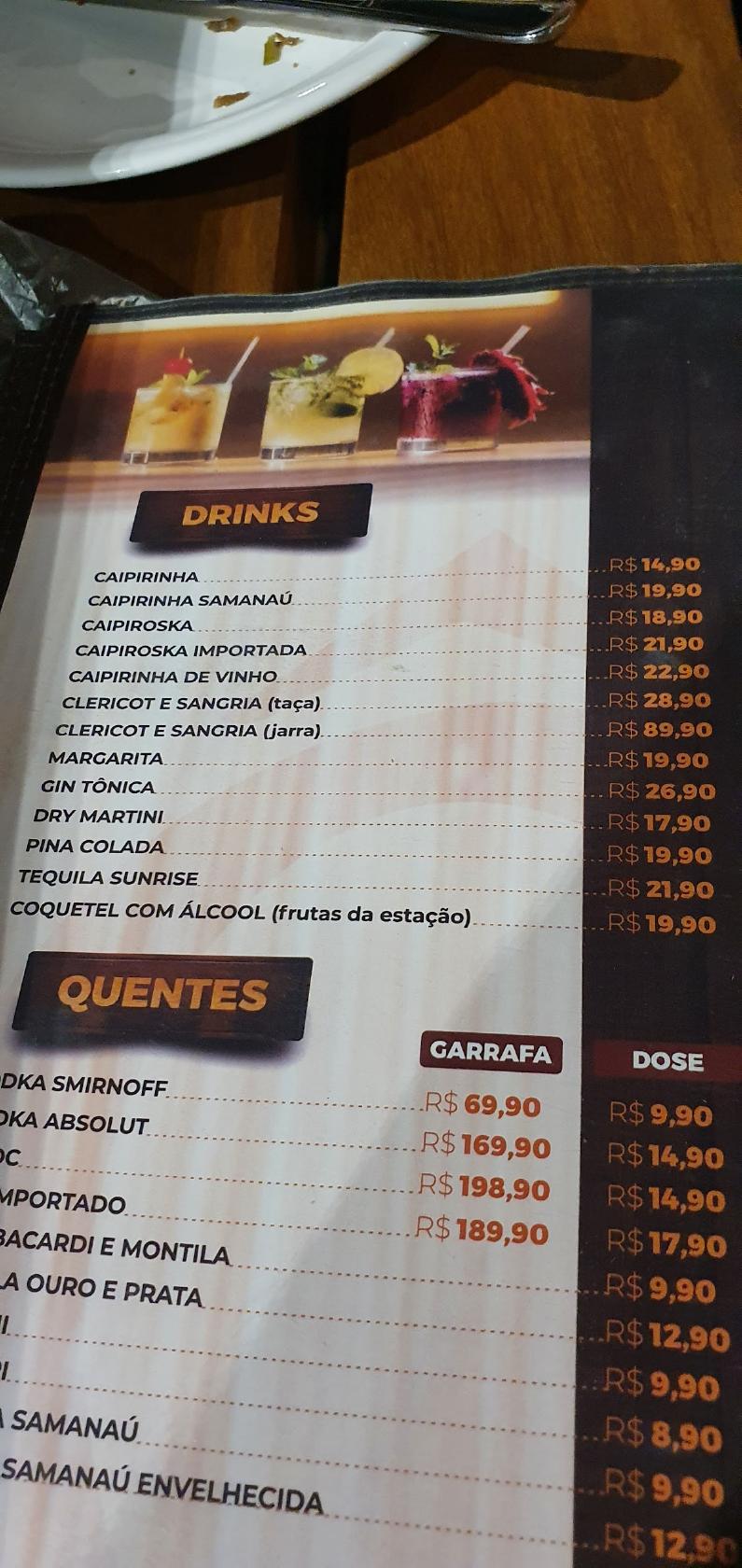 Menu Em Bar Natal