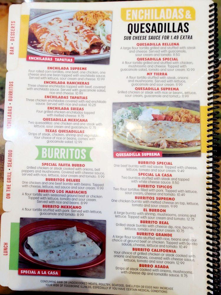 Menu at Los Mariachis Mexican Restaurant, Groveport, 296 Main St A # A