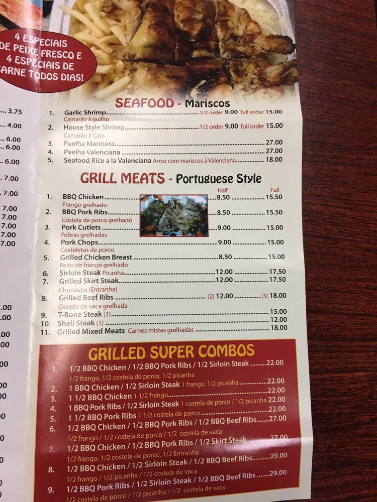 Menu at Costa's Barbeque & Grill Restaurant, Elizabeth