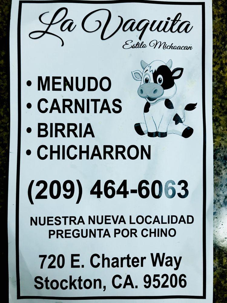 La Vaquita in Stockton Restaurant menu