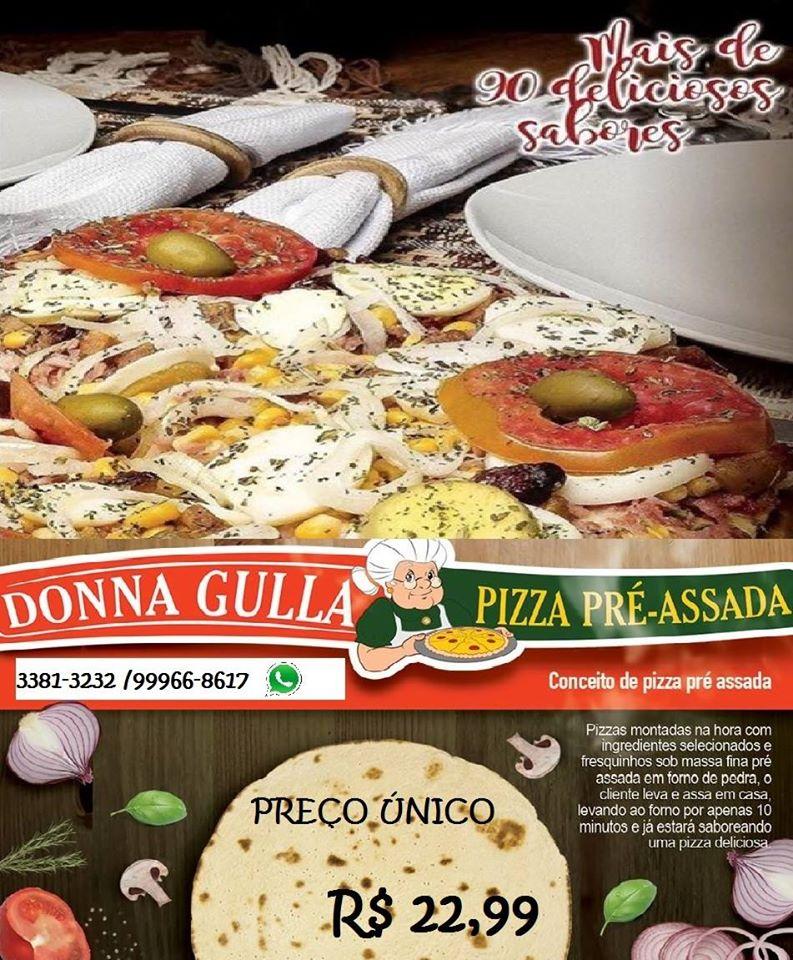 Donna Gulla Pizza Pré-assada / Cláudio-MG Cláudio MG cardápio