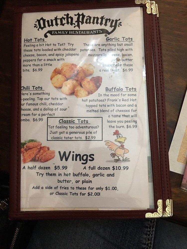 Menu at Dutch Pantry Family Restaurant, Clearfield