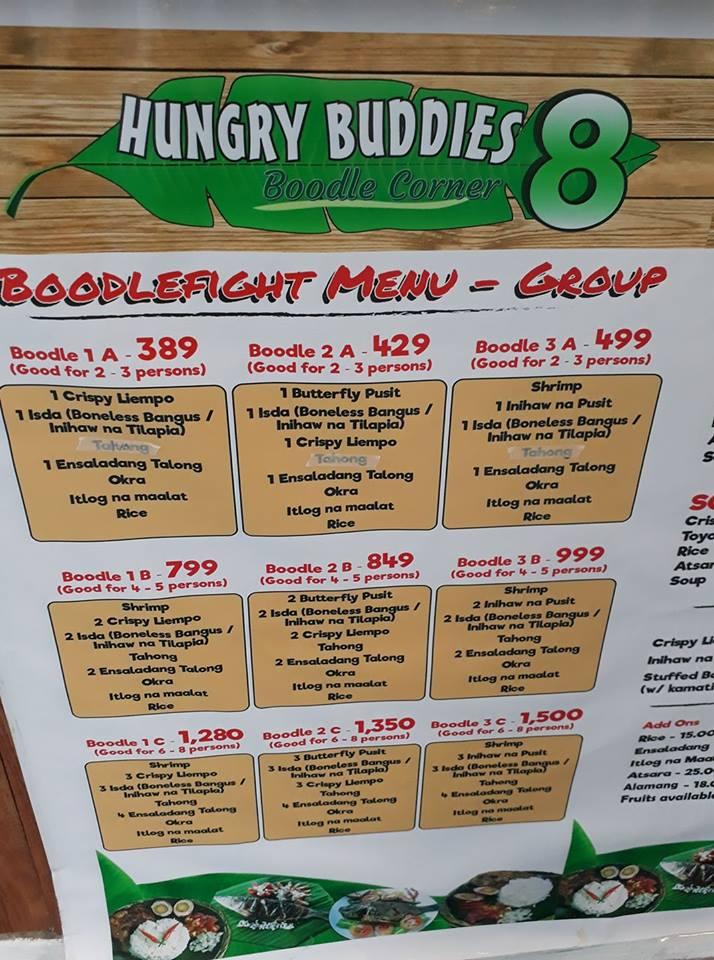 Menu at Hungry buddies restaurant, Capas