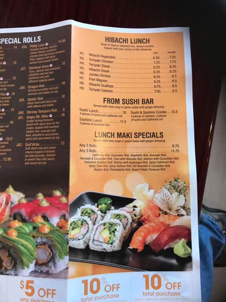 Menu at Asian Taste restaurant, Southington, 405 Queen St