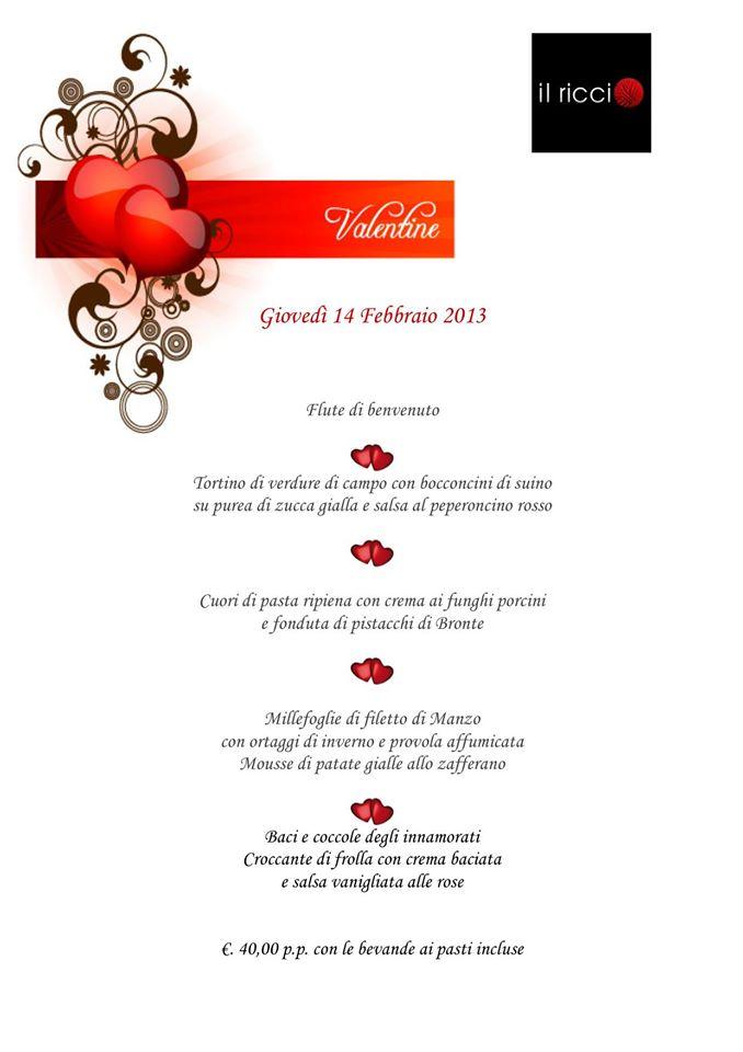 Menu da Il Riccio ristorante, Catania
