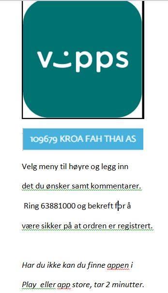 Kroa Fah Thai Restaurant Fetsund Restaurant Reviews