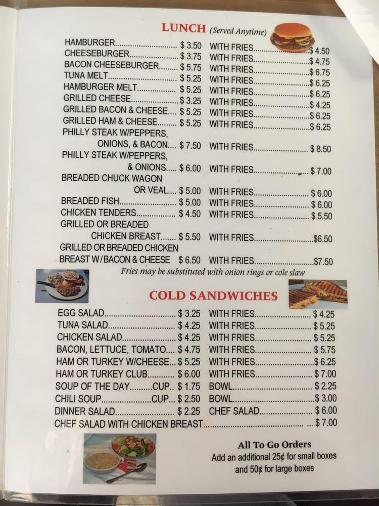 Menu at Joe's Cafe, Lehigh Acres