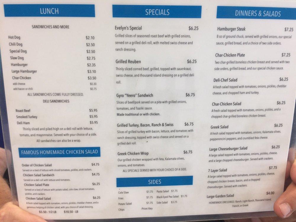 Carta del restaurante Our Place, Gardendale, Main St