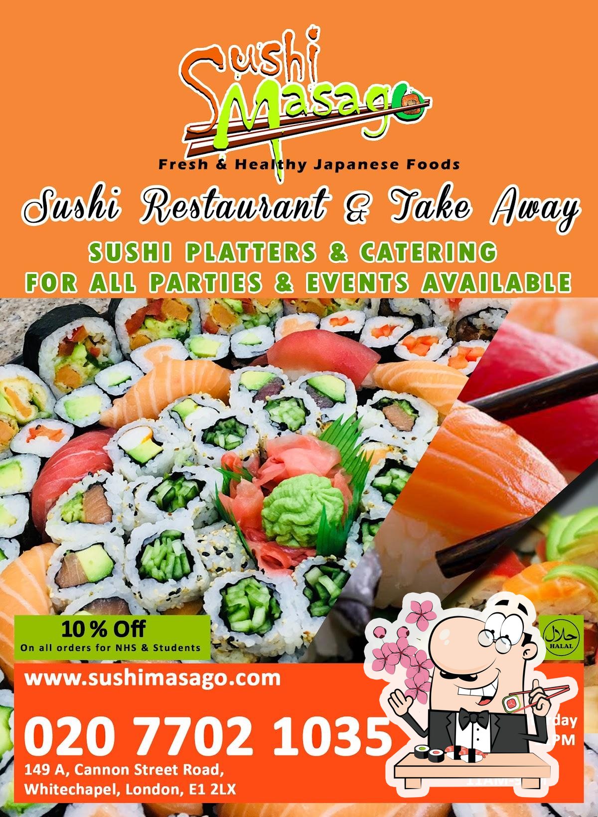 Sushi Masago restaurant menu in London - Order from Just Eat