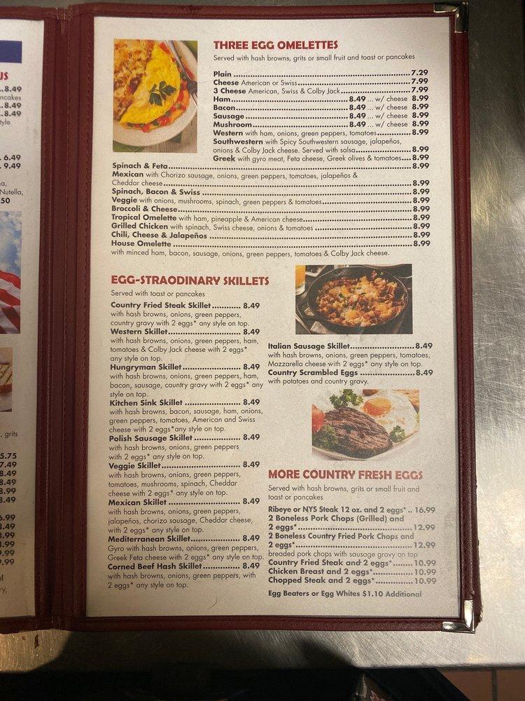 Menu at FlapJack's Pancake House restaurant, Bargersville