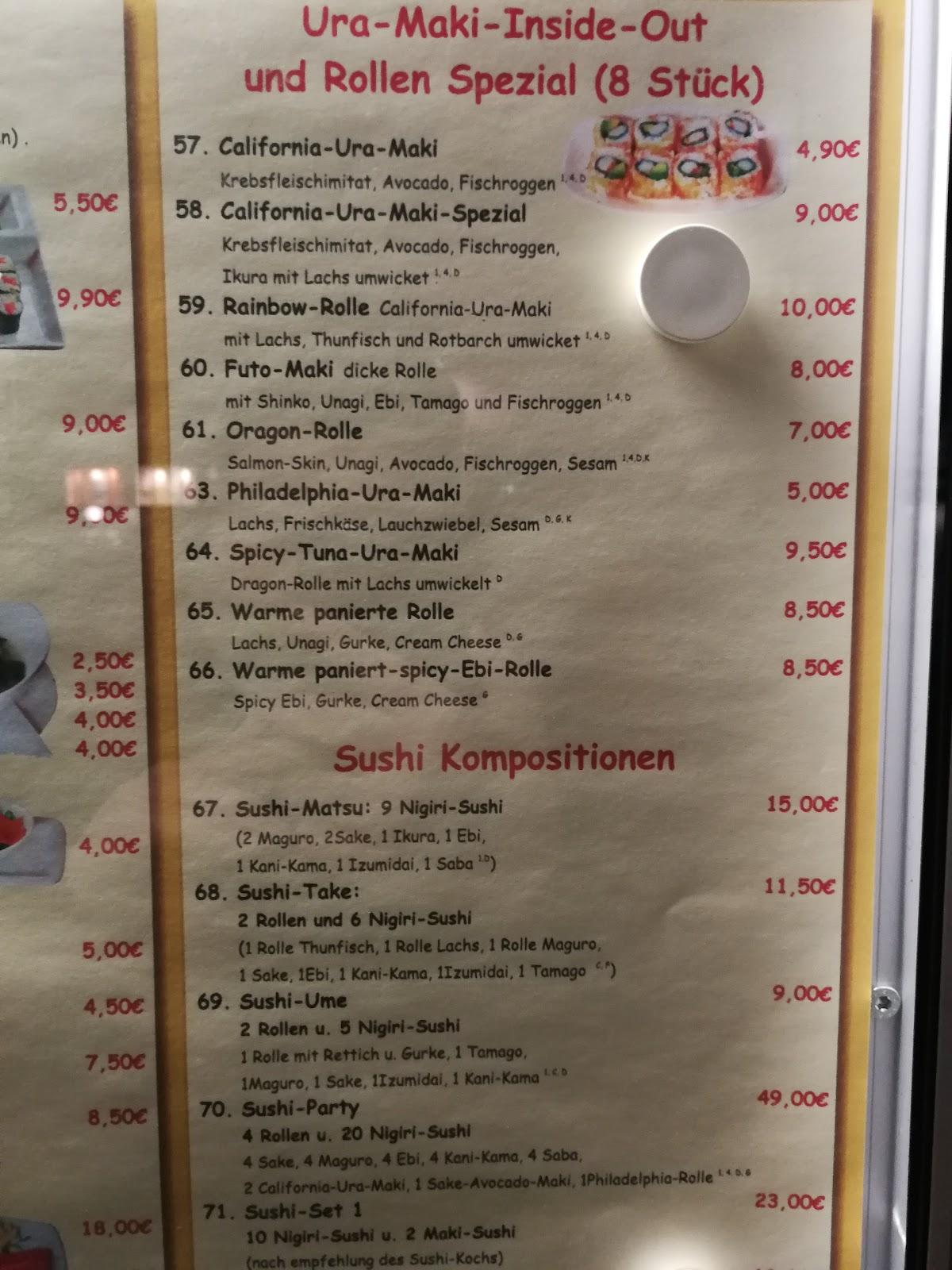 Speisekarte von Singha Thailändisches Restaurant, Dresden