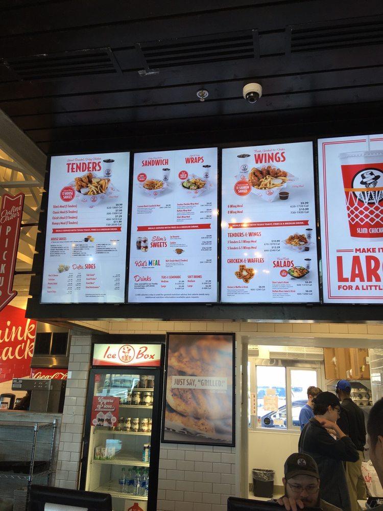 Menu at Slim Chickens fast food, Frisco, Dallas Pkwy