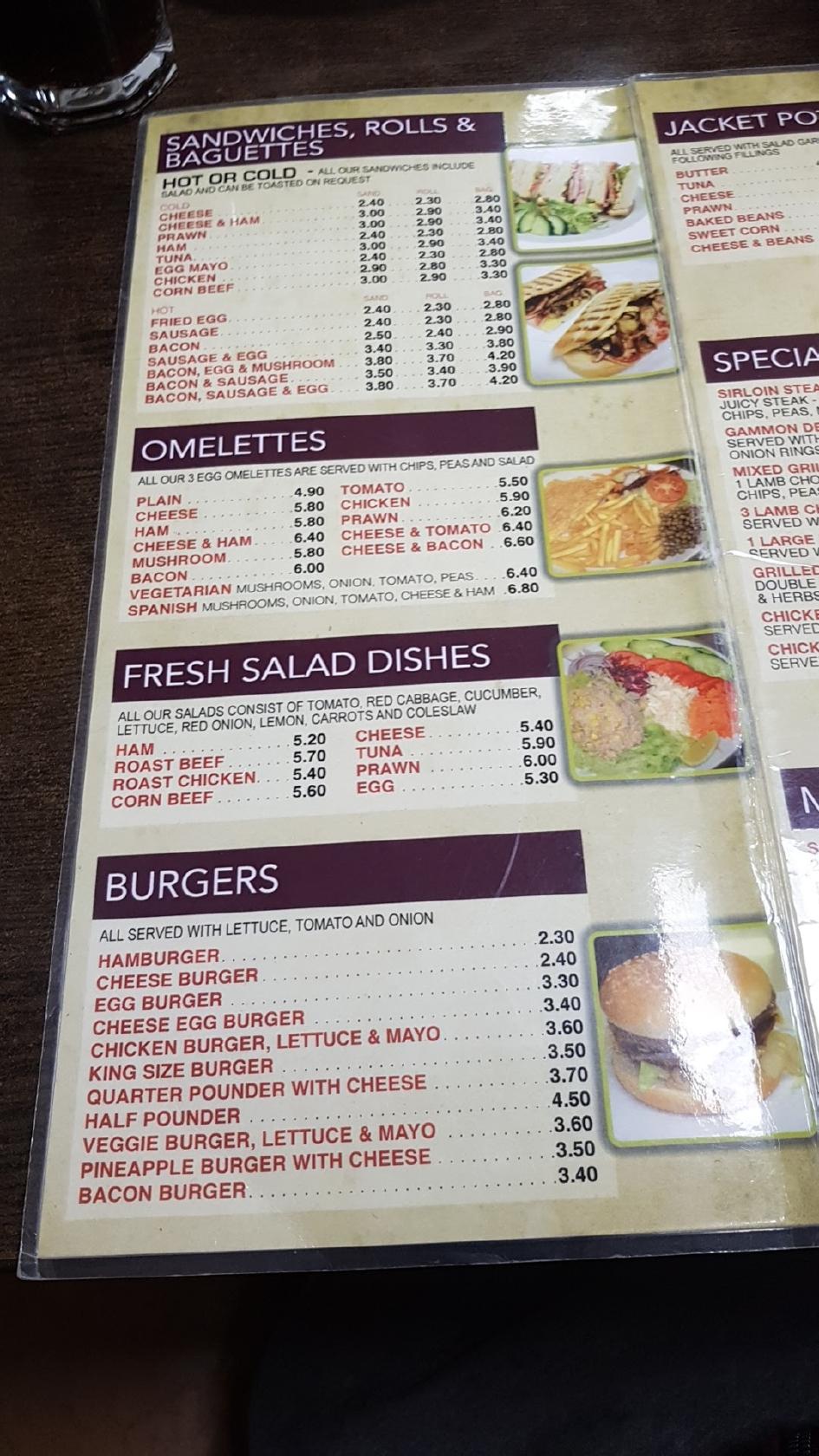 Menu at Anada Cafe, Downham Market