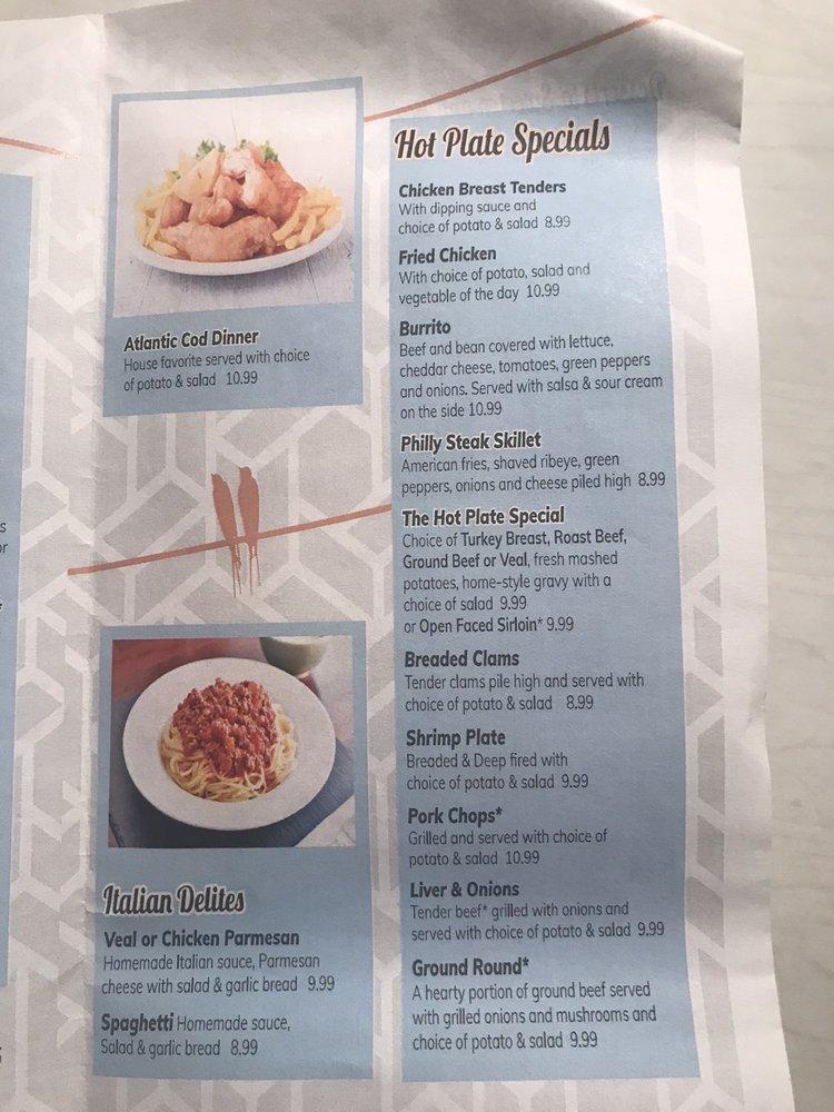 Menu at VanPamel's Hometown Diner restaurant, Hillman