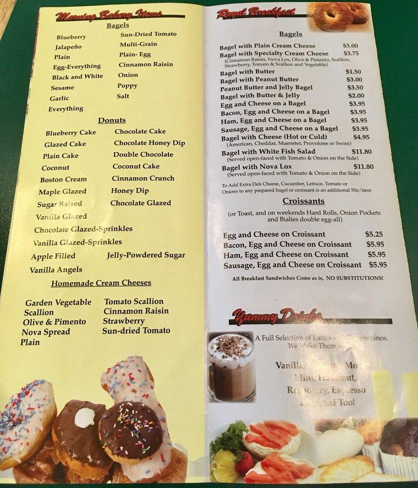 Menu at Royal Bagel Bakery & Deli, Germantown