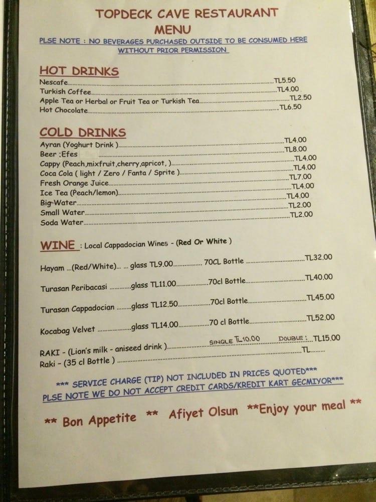 Carta de Topdeck Cave, Göreme Belediyesi
