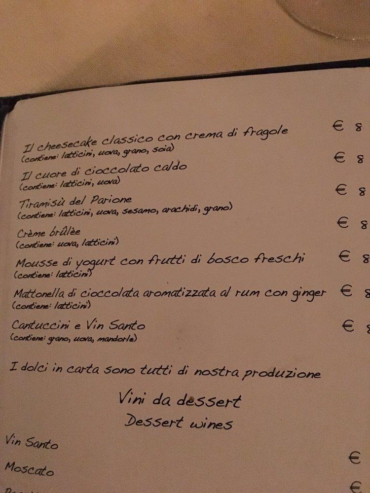 Menu At Parione Pub And Bar Florence Via Del Parione 8345