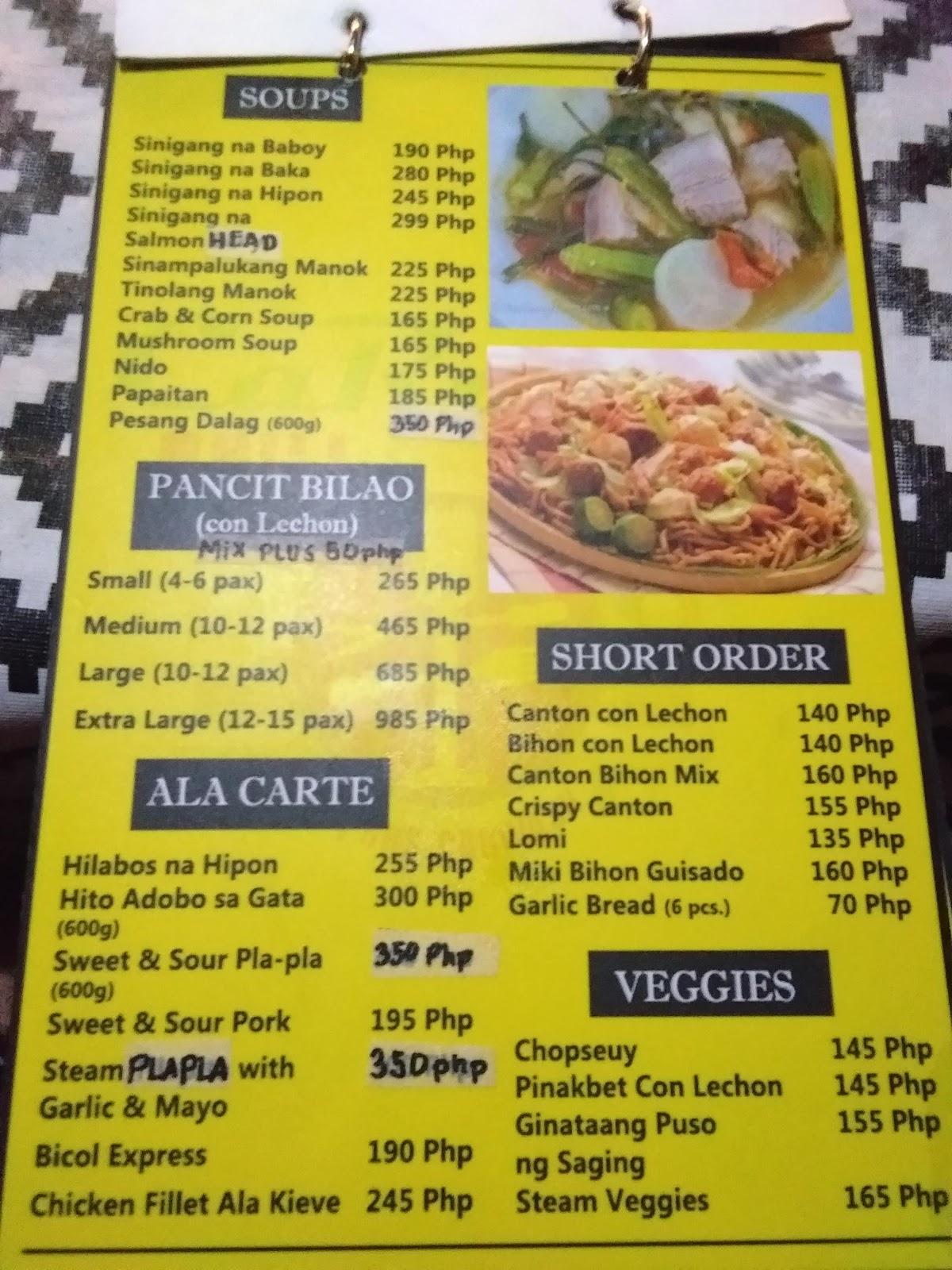 Carta del restaurante Pizza Hut, Angono, Richmond Subdivision