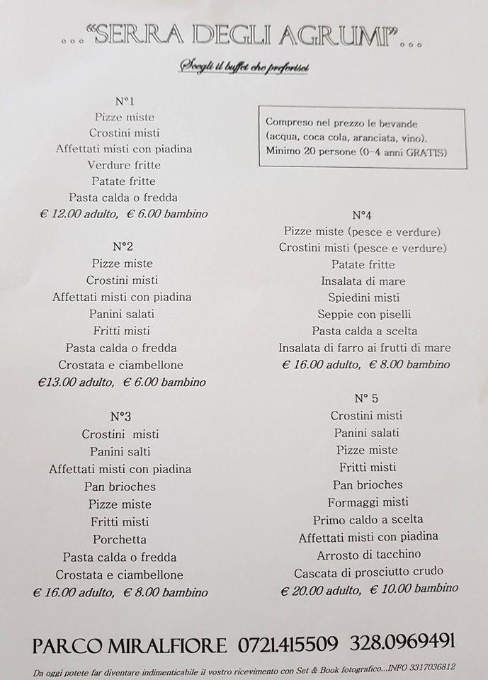 Menu Da Serra Degli Agrumi Bar Ristorante Pesaro