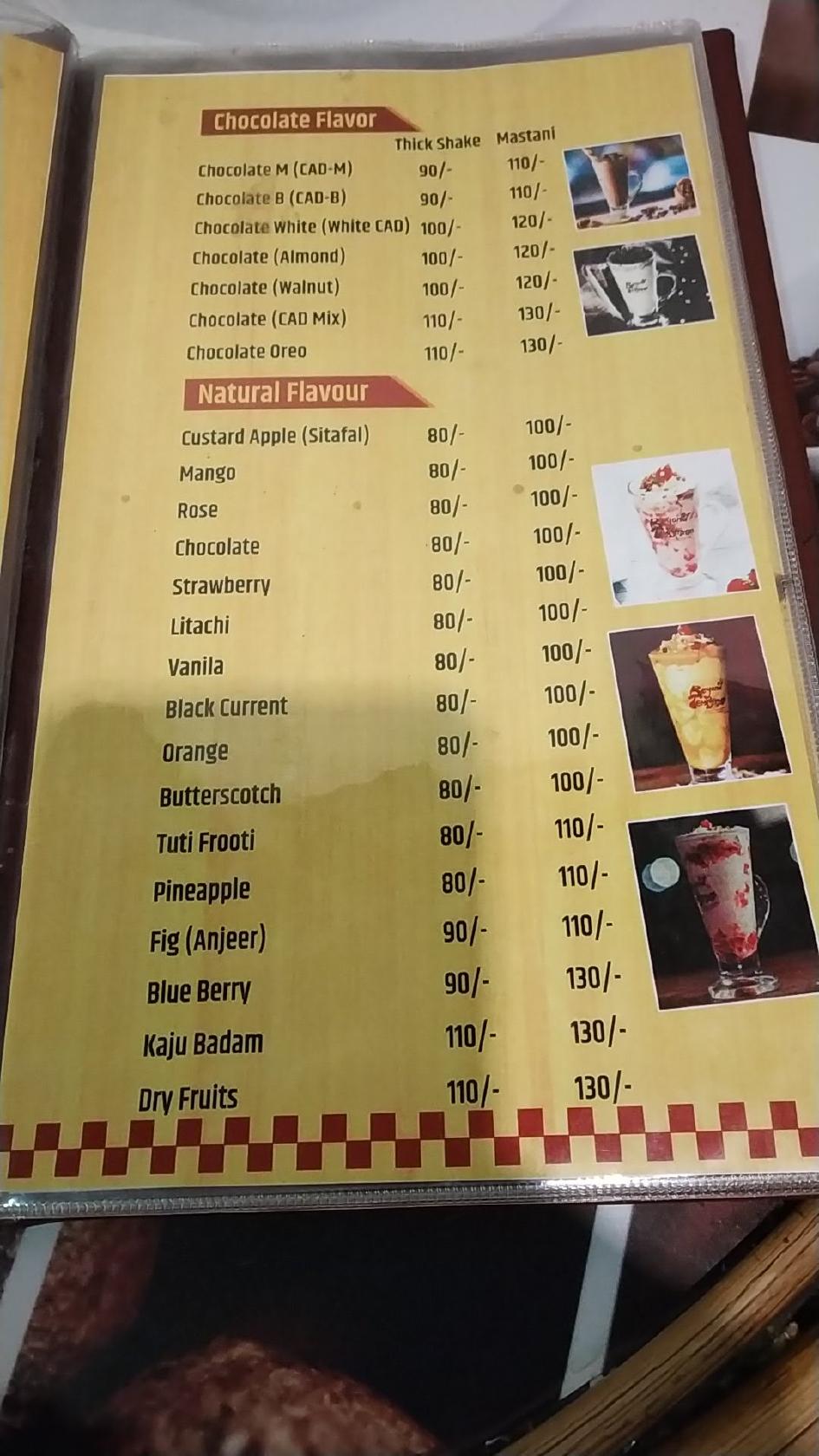 Cafe humtum menu