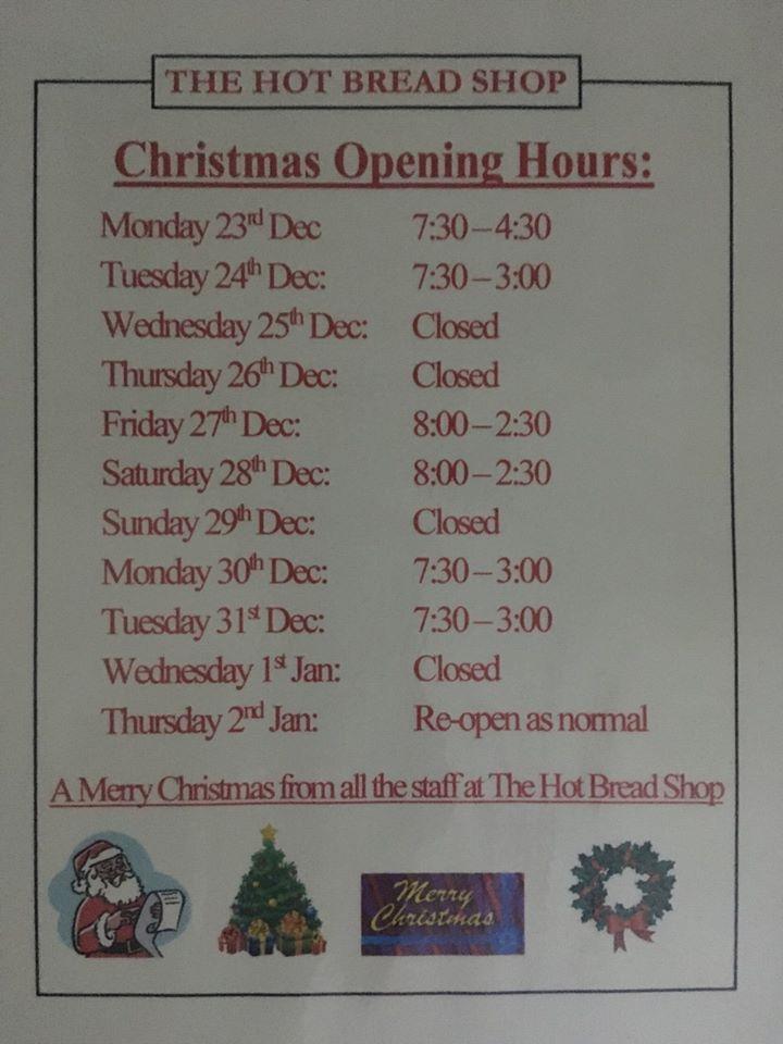 Menu at The Hot Bread Shop, Nottingham, 4C Cotgrave Shopping Centre ...