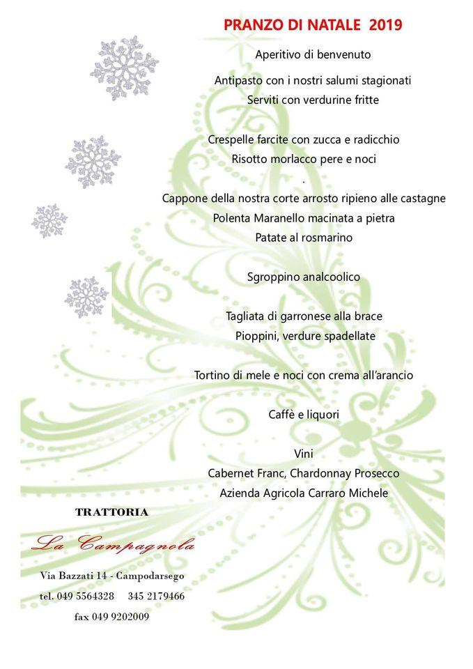 Menu Da Trattoria La Campagnola Ristorante, Campodarsego