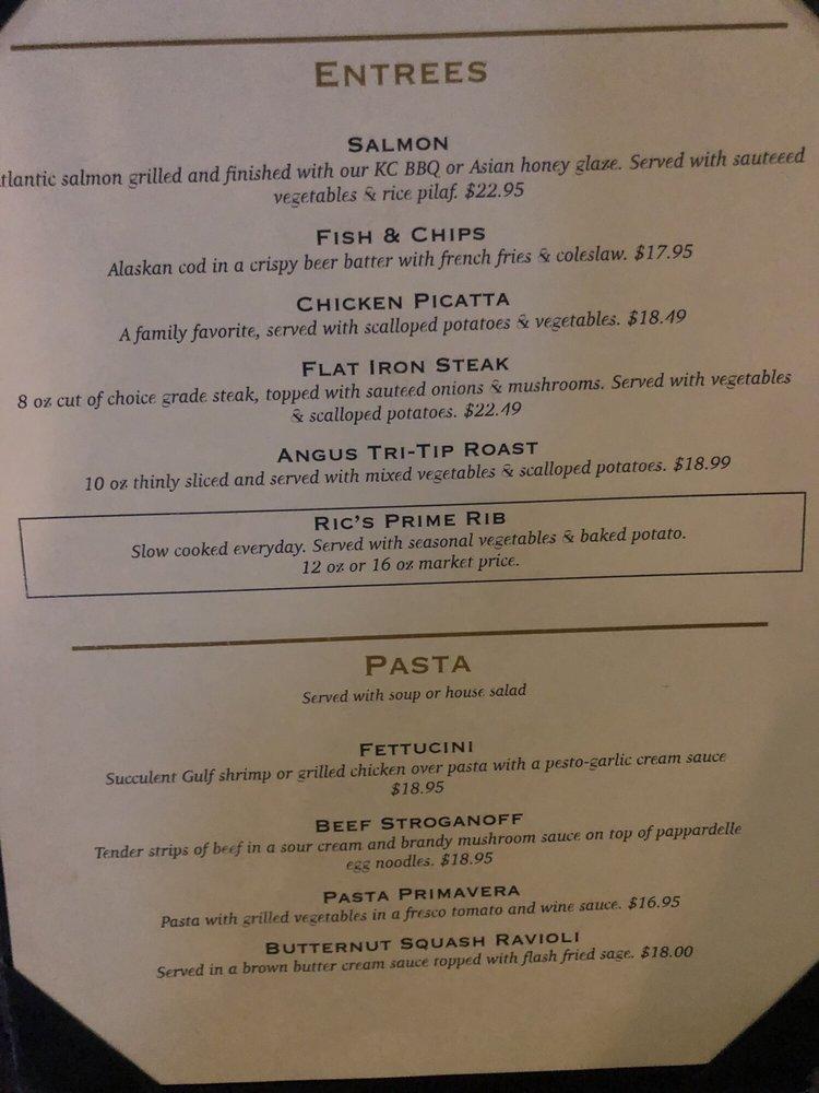 Menu at Ric's Restaurant and Sports Lounge, Camarillo